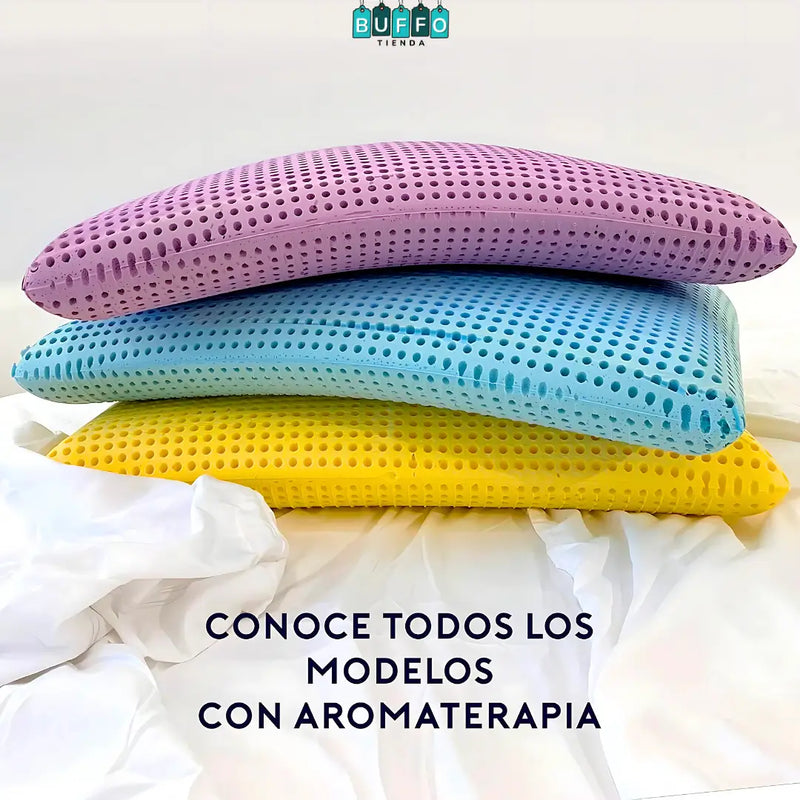 ALMOHADA INDEFORMABLE CON AROMATERAPIA - Espuma inteligente con aroma suave