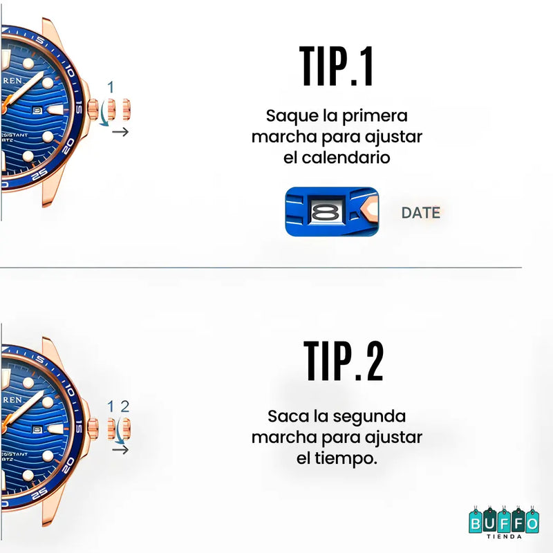 RELOJ CURREN ELEGANTE PARA HOMBRES - MODELOS 8426 RESISTENTE AL AGUA