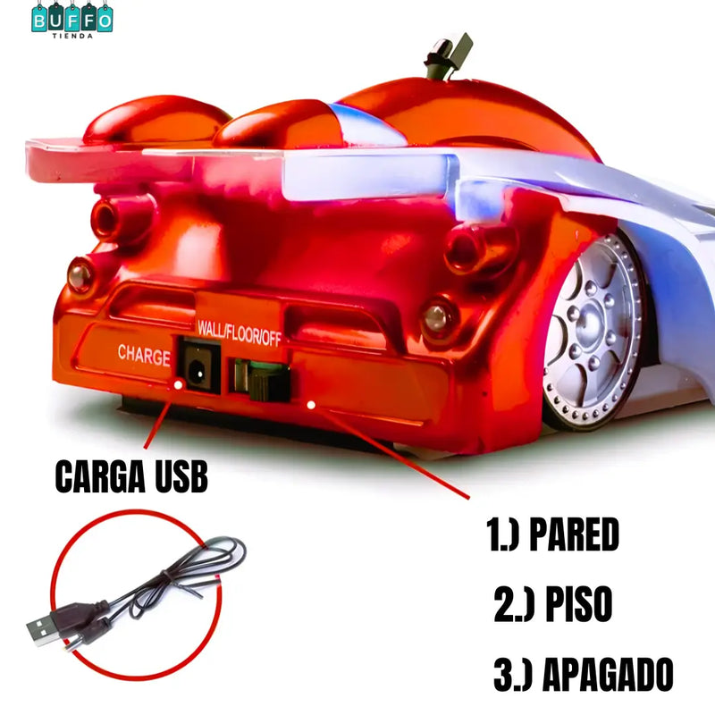 ZERO GRAVITY - CARRO A CONTROL REMOTO QUE SUBE PAREDES