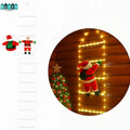 ESCALERA DE LUCES NAVIDEÑAS CON SANTA ESCALADOR - La navidad ya llegó a casa
