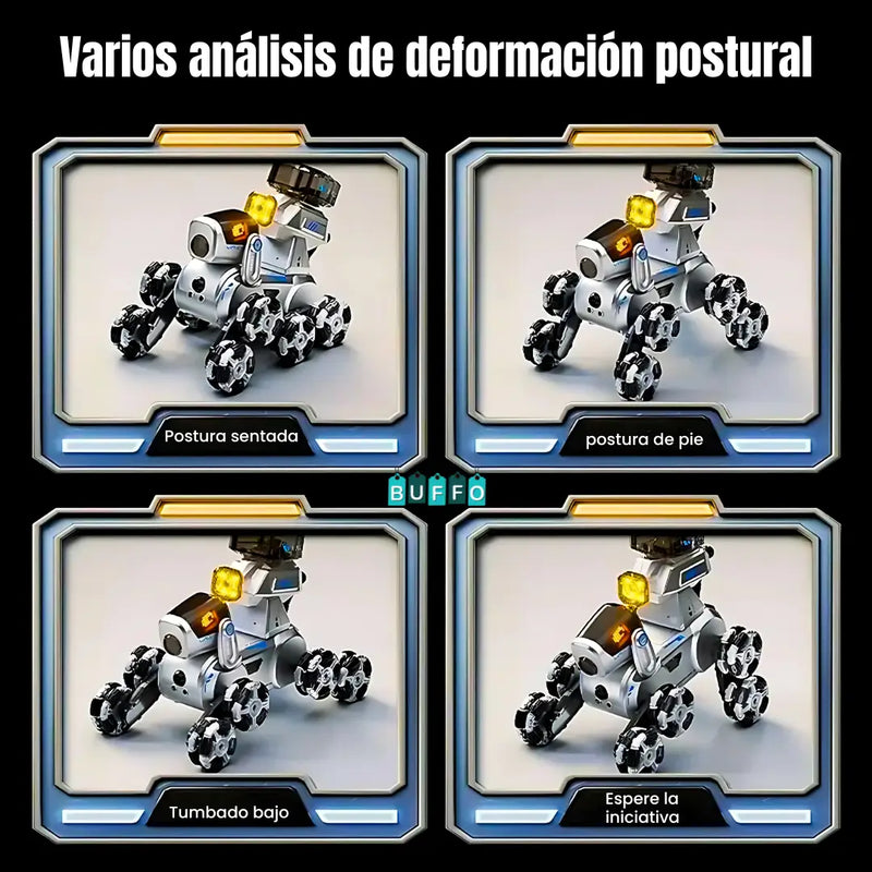 PERRO ROBOT LANZADOR DE HIDROGEL A CONTROL REMOTO - DIVERSIÓN SIN FIN