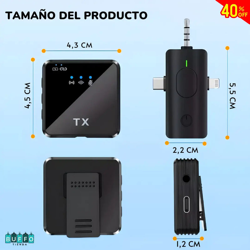 MICRÓFONOS INALÁMBRICOS DE SOLAPA F11 - VERSÁTIL CON BUENA CALIDAD DE AUDIO