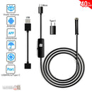 CÁMARA ENDOSCÓPICA 3 EN 1 DE 5 METROS -  OBSERVA Y GRABA LUGARES ESTRECHOS