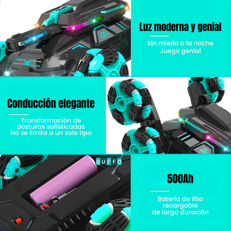 TANQUE ACROBATICO CON MANILLA Y CONTROL REMOTO - DIVERSIÓN SIN FIN