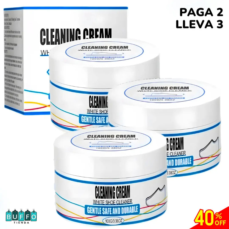 OFERTA: Paga 2 y lleva 3 - KIT DE CREMAS PARA LIMPIAR ZAPATOS DE TODO TIPO
