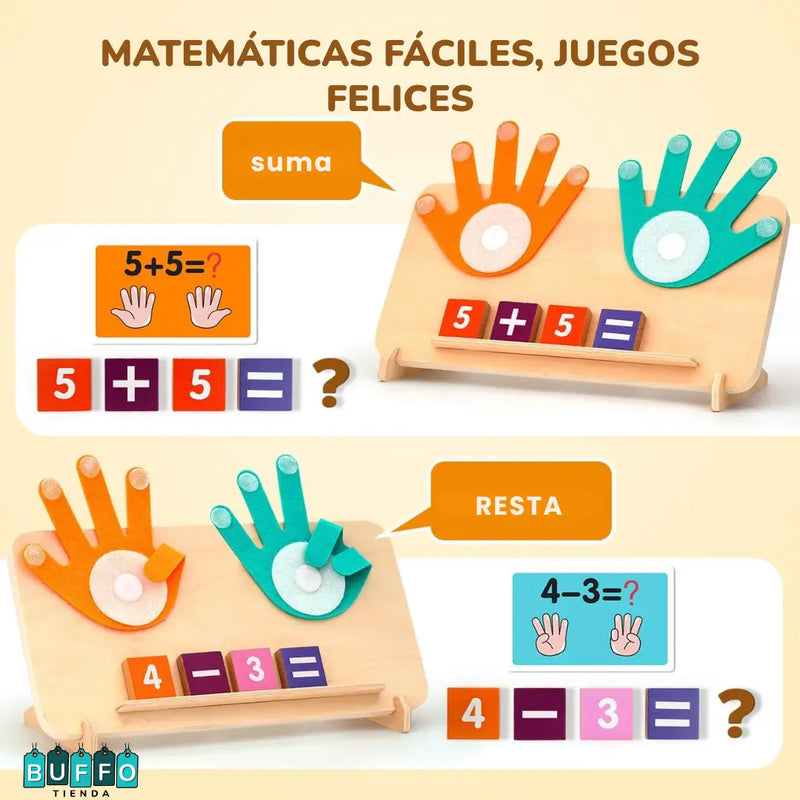 JUEGO DIDÁCTICO MONTESSORI - Para aprender matemáticas con las manos y dominar los números