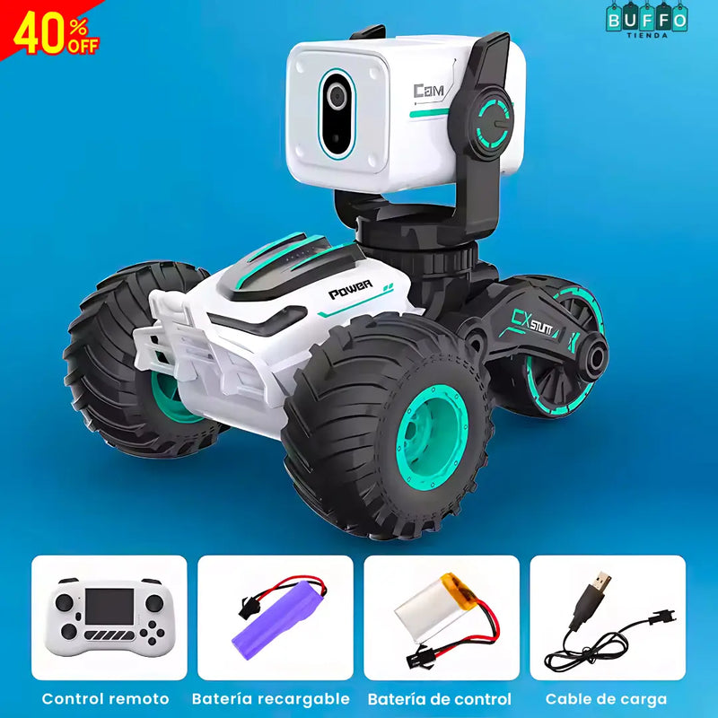 CARRO A CONTROL REMOTO CON CÁMARA - CAPTURA VIDEOS DE ALTA CALIDAD