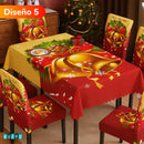 SET DE COMEDOR NAVIDEÑO 7 PIEZAS - Haz brillar tu hogar esta temporada