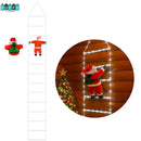 ESCALERA DE LUCES NAVIDEÑAS CON SANTA ESCALADOR - La navidad ya llegó a casa