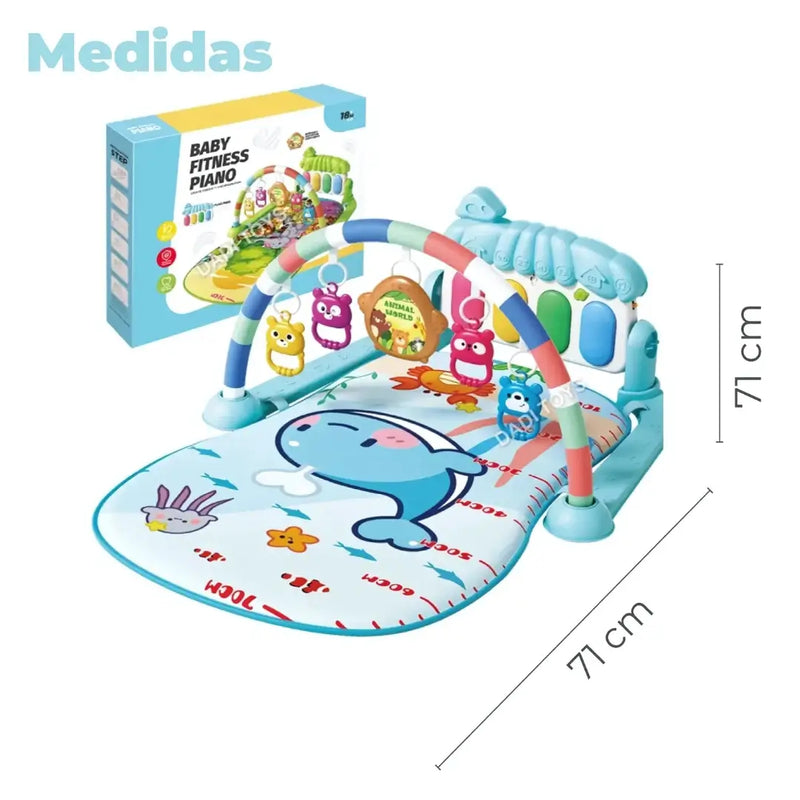 PIANO BABY FITNESS - Tapete de espuma sensorial con sonidos estimulantes para el bebé