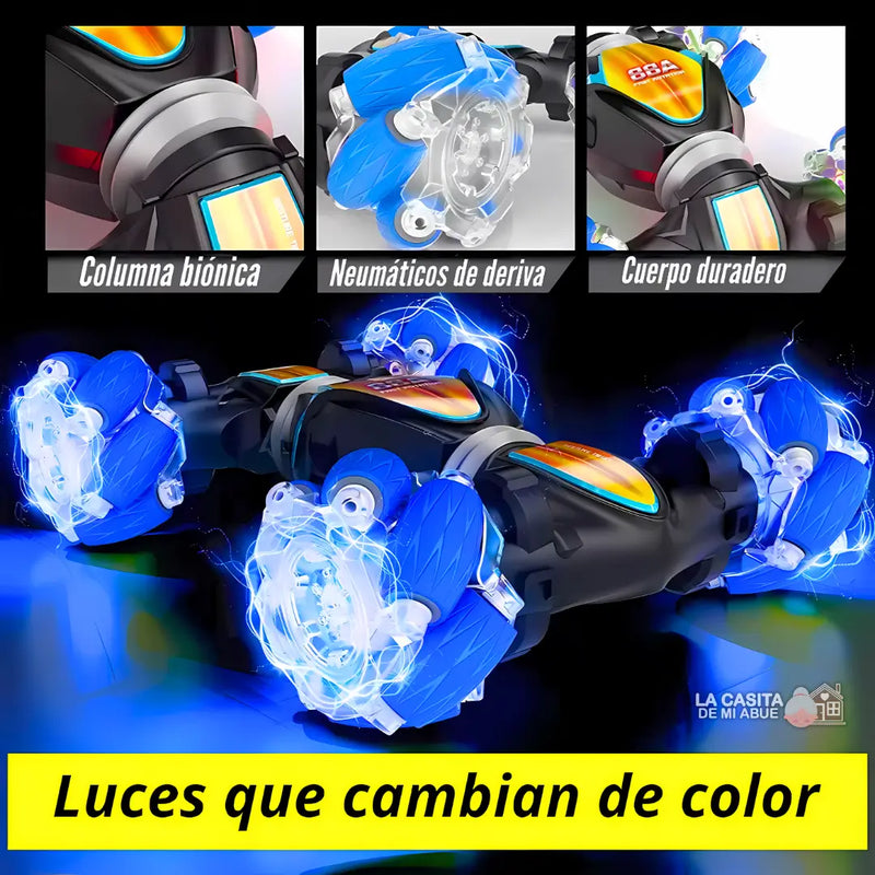 CARRO ACROBÁTICO CON MANDO SENSORIAL Y CONTROL REMOTO