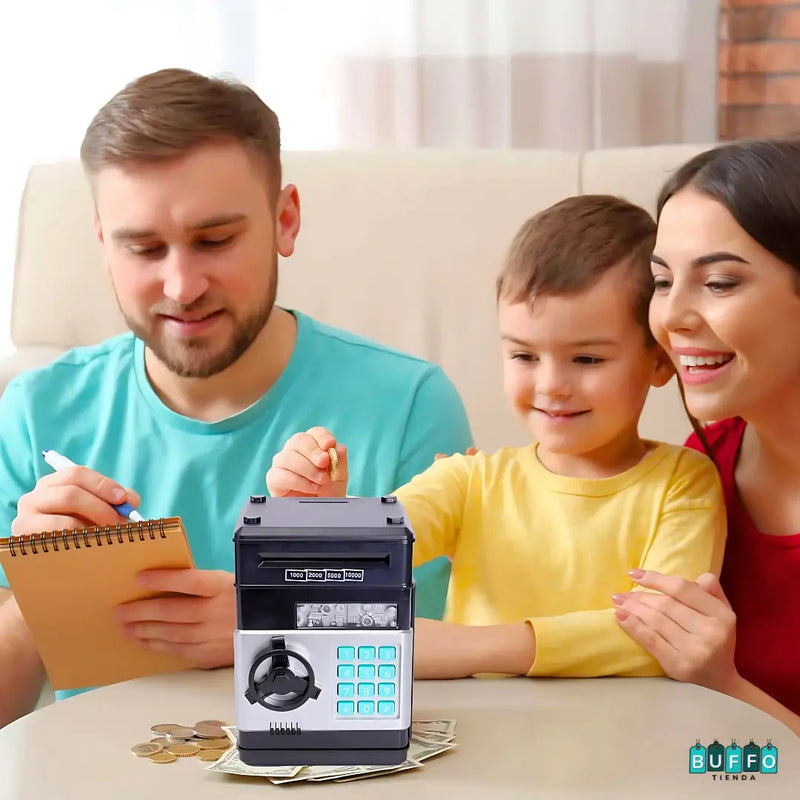 CAJA FUERTE ELECTRÓNICA INFANTIL - ENSEÑA A TUS HIJOS A AHORRAR