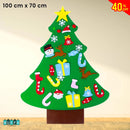 ÁRBOL DE NAVIDAD DE FIELTRO PARA NIÑOS - CREATIVO Y DIVERTIDO PARA TU PEQUEÑO