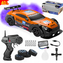 CARRO GT DRIFT 1:16 A CONTROL REMOTO CON LUZ LED Y CON EFECTO DE NITRO