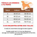 ARNÉS TIPO PECHERA REFLECTANTE PARA PERROS SIN CORREA - Tabla de medidas abajo