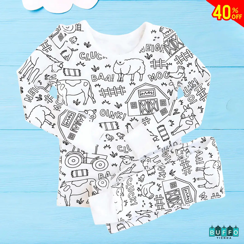 PIJAMAS MÁGICAS PARA COLOREAR - TRANSFORMA LA HORA DE DORMIR EN UNA AVENTURA CREATIVA
