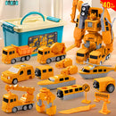 TRANSFORMER DE CARROS MAGNÉTICOS DE CONSTRUCCIÓN - DIVERSIÓN Y CREATIVIDAD SIN LIMITES