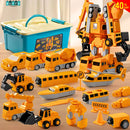 TRANSFORMER DE CARROS MAGNÉTICOS DE CONSTRUCCIÓN - DIVERSIÓN Y CREATIVIDAD SIN LIMITES