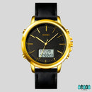 RELOJ ELEGANTE PARA HOMBRES - MODELO SKAMEI 1652 DOBLE HORA A PRUEBA DE AGUA