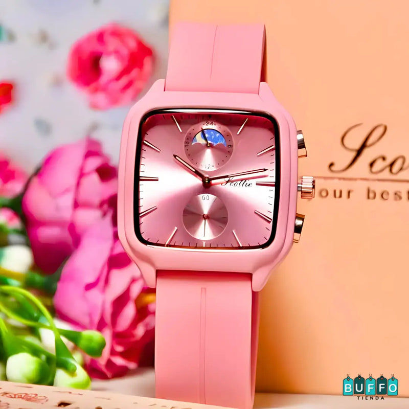 RELOJ SCOTTIE FASE LUNAR PARA DAMA - CALIDAD Y ELEGANCIA EN UNA JOYA